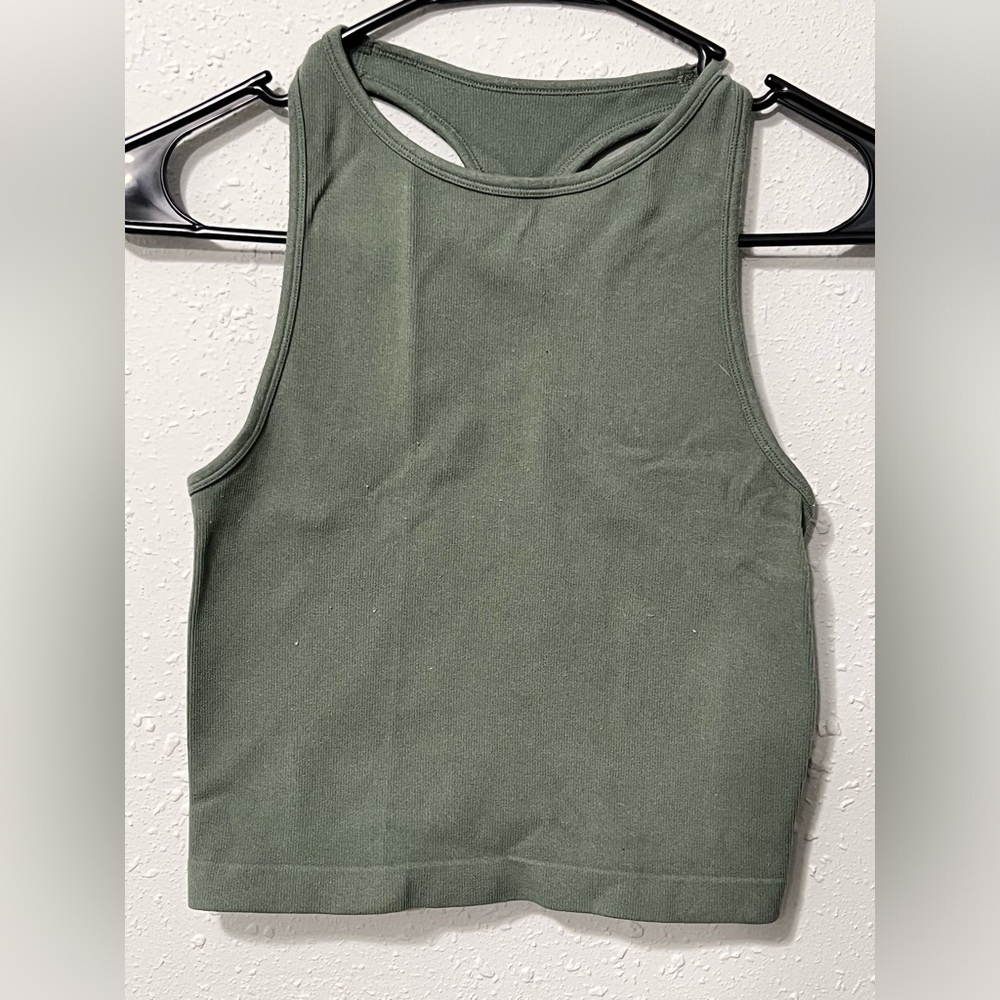 Free People Green Sleeveless Women's Top Bralette Tank